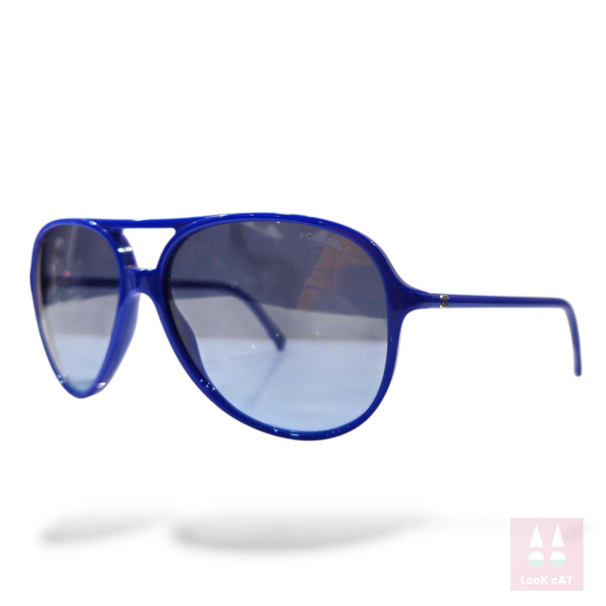 Chanel Vintage Sunglasses – Mod 5287 Blue Pilot Y2K - Etsy