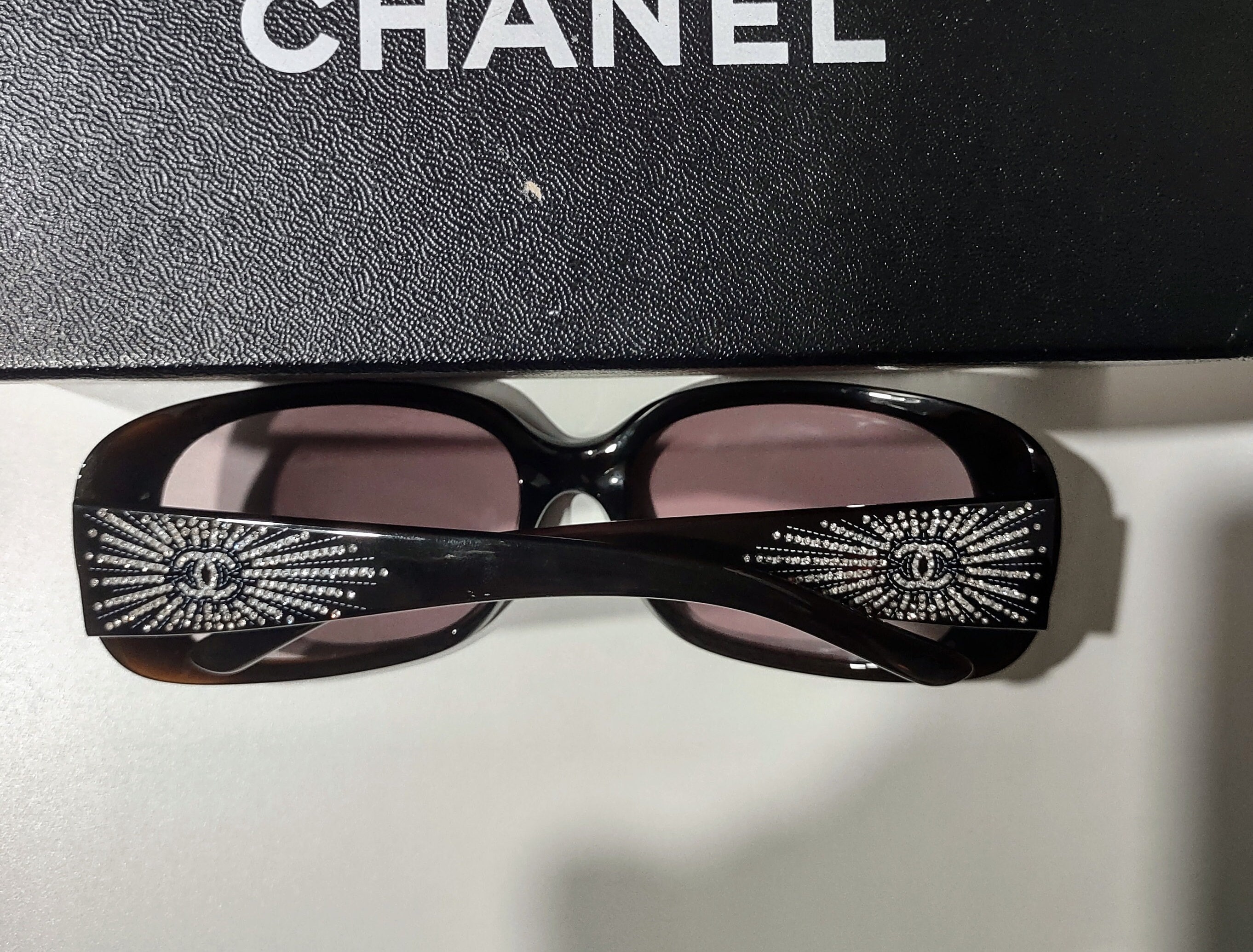 Chanel Fall 1992 Runway Chain Shield Sunglasses