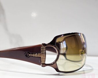 Gucci Strass Sunglasses, Y2K Rimless Shield, Tom Ford Era  display picture 1