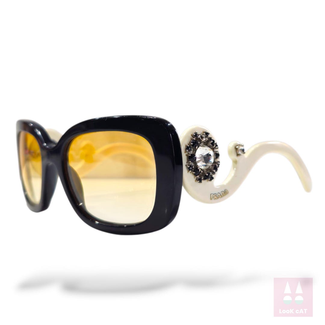 希少✨PRADA Sunglasses Rimless Vintage Y2K Prada 00s Y2K vintage sunglasses - blue rimless frames