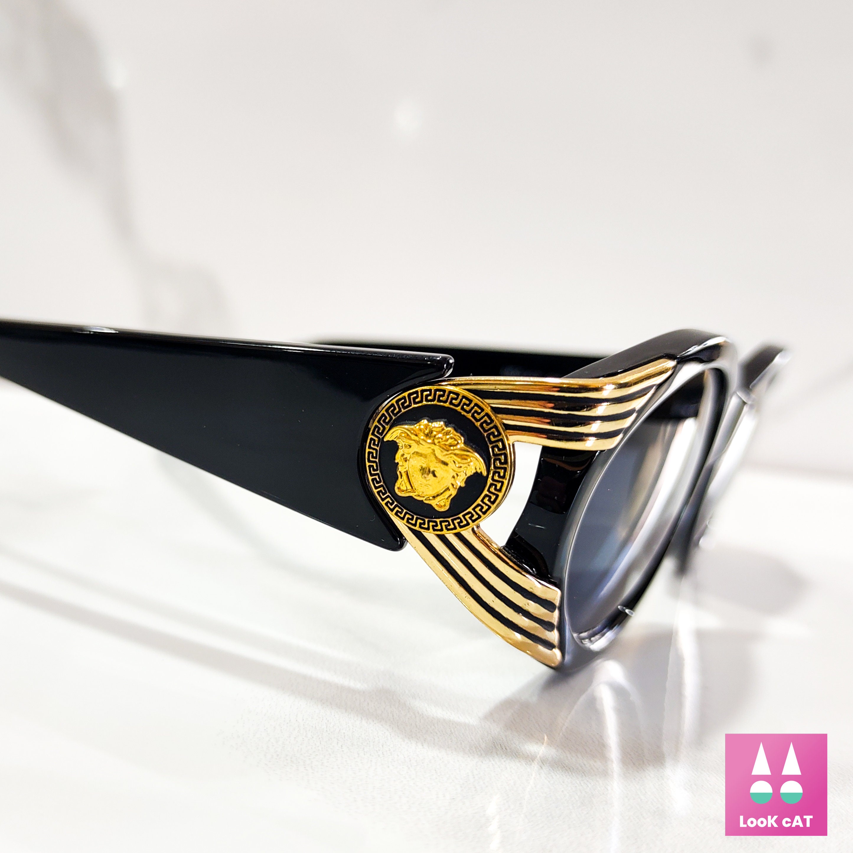 Versace 423 Vintage Sunglasses Gold Frame Occhiali Gafas 90s
