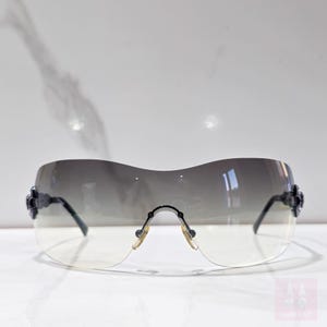 Versace 2043 vintage sunglasses Y2K 2000s rhinestones wrap shield occhiali gafas Y2k wraparound NOS new old stock
