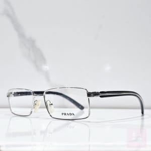 Prada vintage VPR 65L eyeframe eyeglasses Bayonetta style eyewear lunette brille y2k shades Deadstock