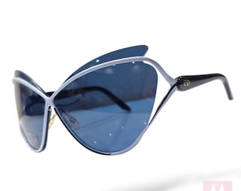 Dior sunglasses vintage, "Audacieuse " 2000s y2k - butterfly cat eye, oversize style - NOS Never used
