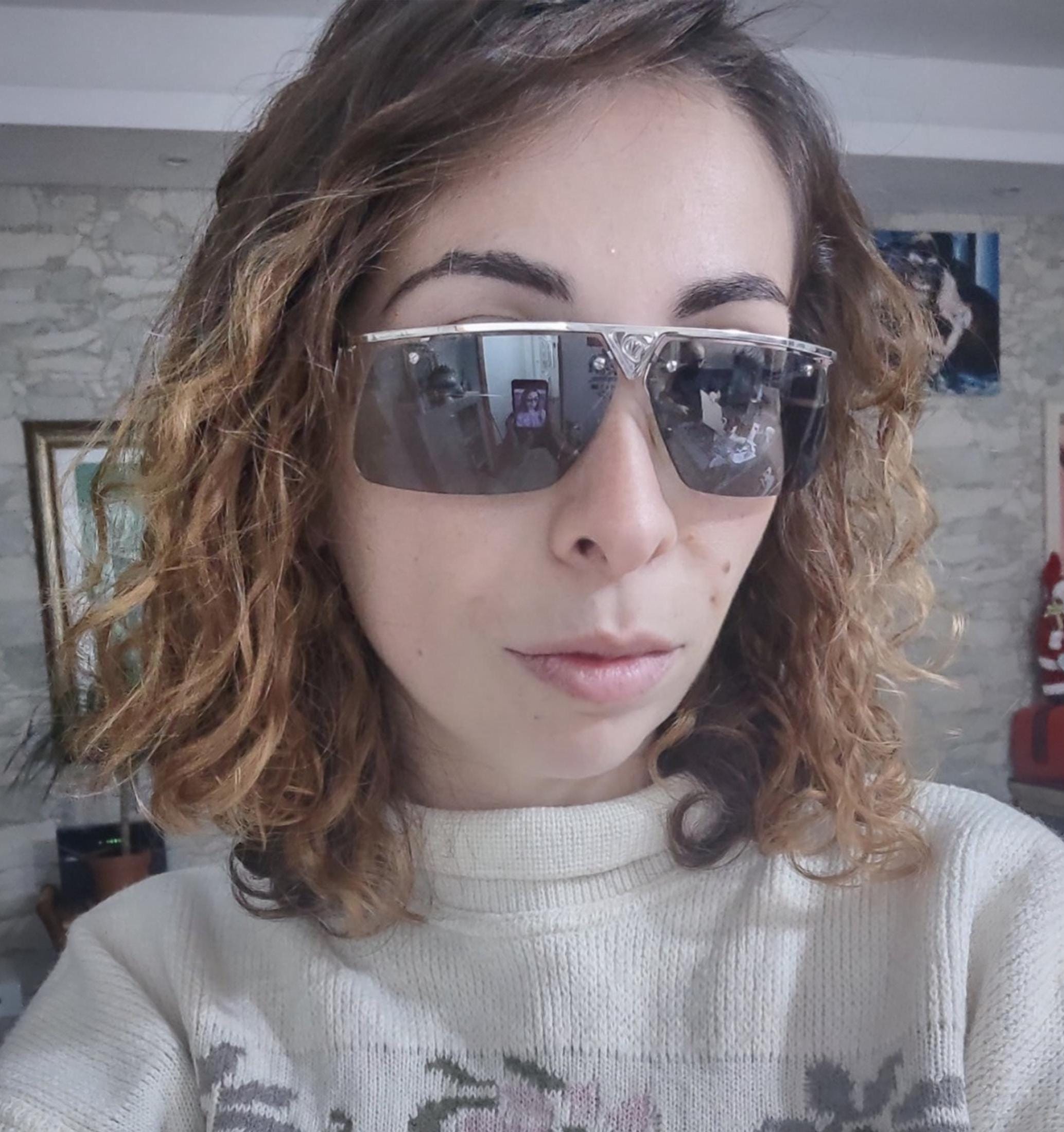 Vintage Dior Clubbing Sunglasses, Y2K Shield Style - Etsy