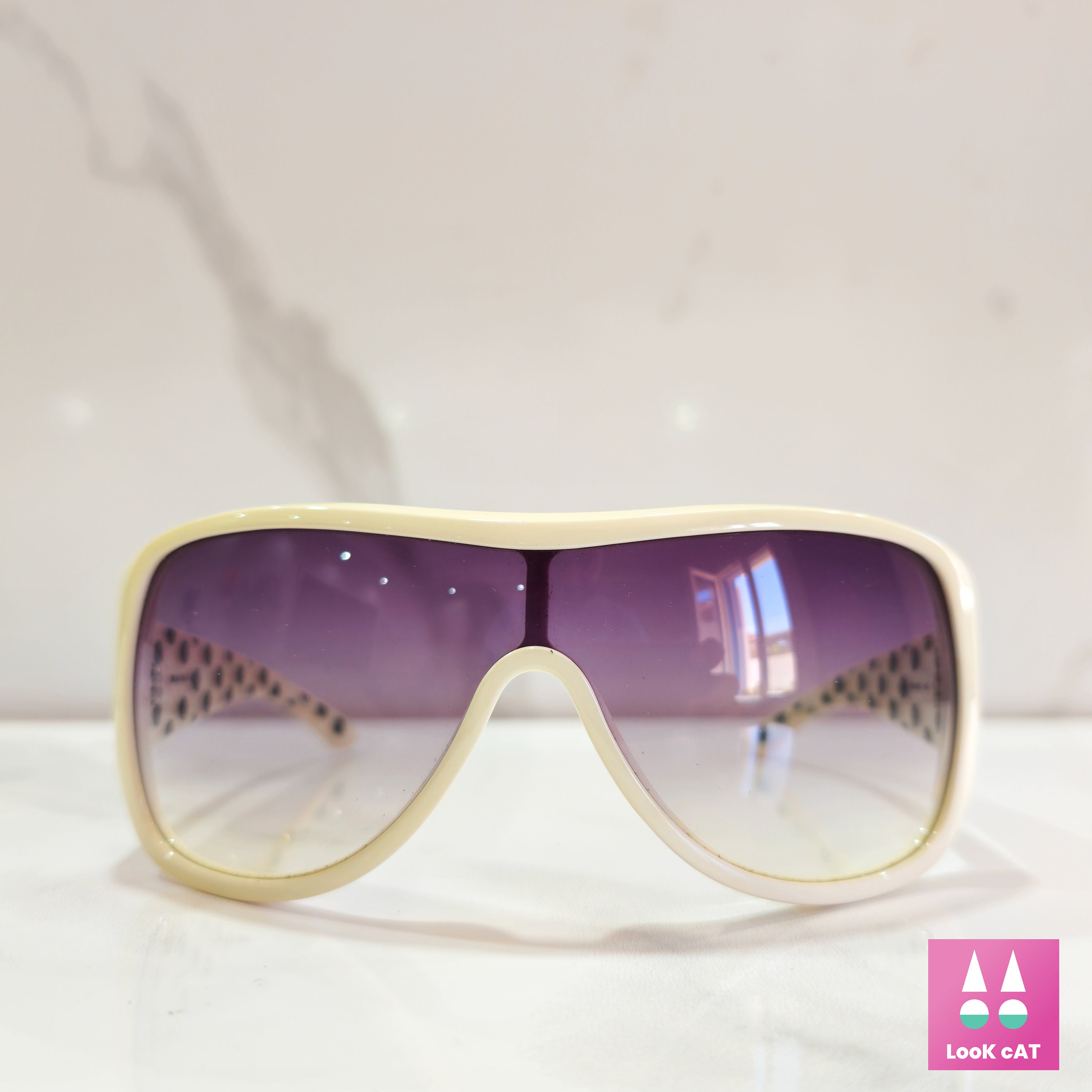 Miu Miu SMU 12G Vintage Sunglasses Wrap Shield Wraparound  display picture 3