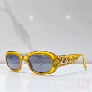 Christian Dior 2006 vintage sunglasses occhiali gafas 90s made in italy Gold