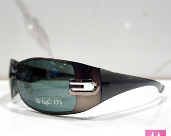 Gucci GG 1804 Vintage Sunglasses Wrap Shield Occhiali