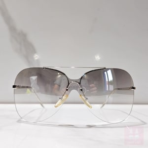 Christian Dior AVIATOR vintage sunglasses occhiali gafas y2k made in italy wrap shield mask Galliano old stock never used