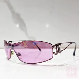 Chanel modello 4073 sunglasses rare pink vintage lunette brille y2k shades rimless like new genuine designer