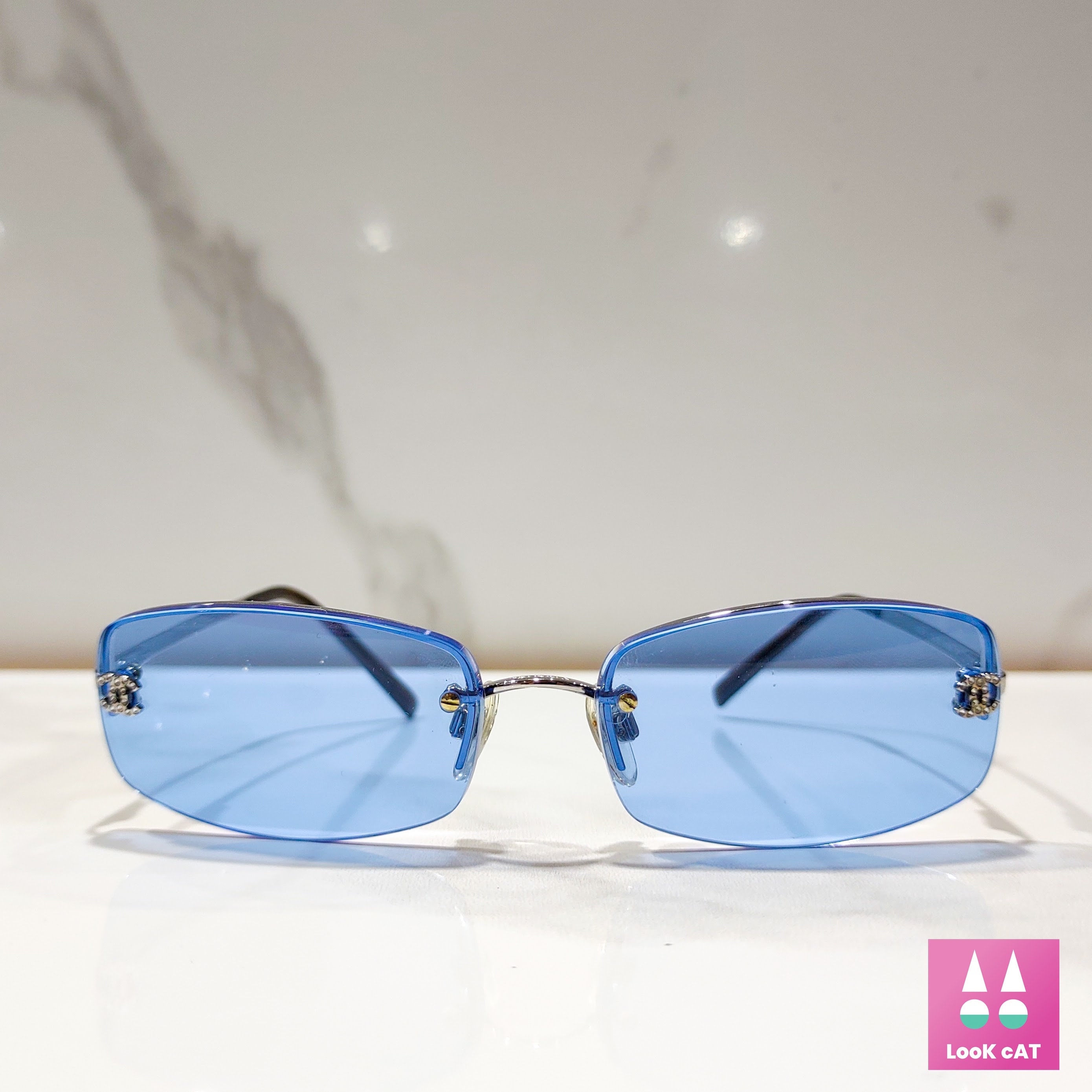 Chanel Modello 4093 Sunglasses Lunette Brille Y2k Shades -  UK