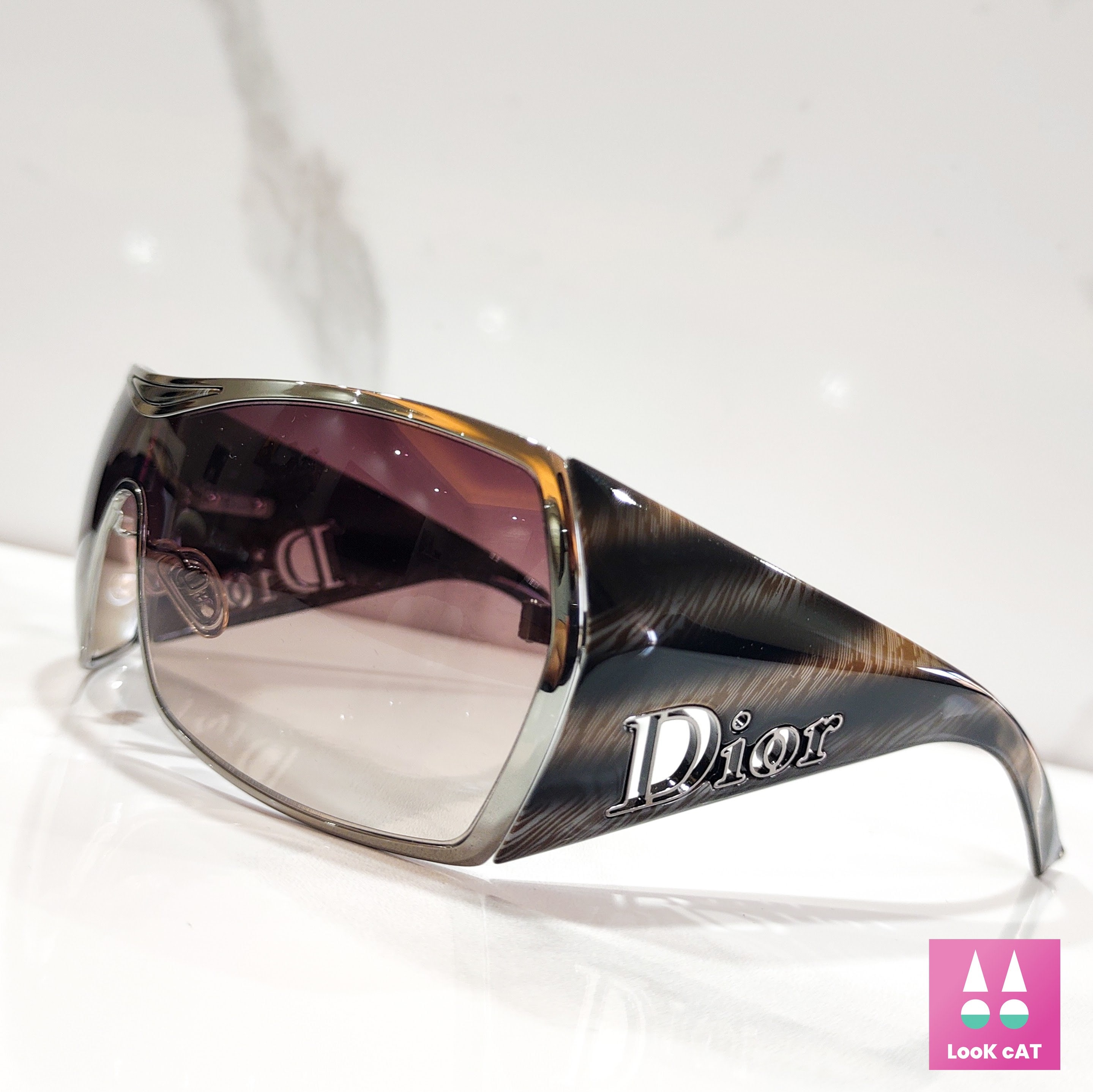 Christian Dior Gaucho Vintage Shield Sunglasses NOS Occhiali