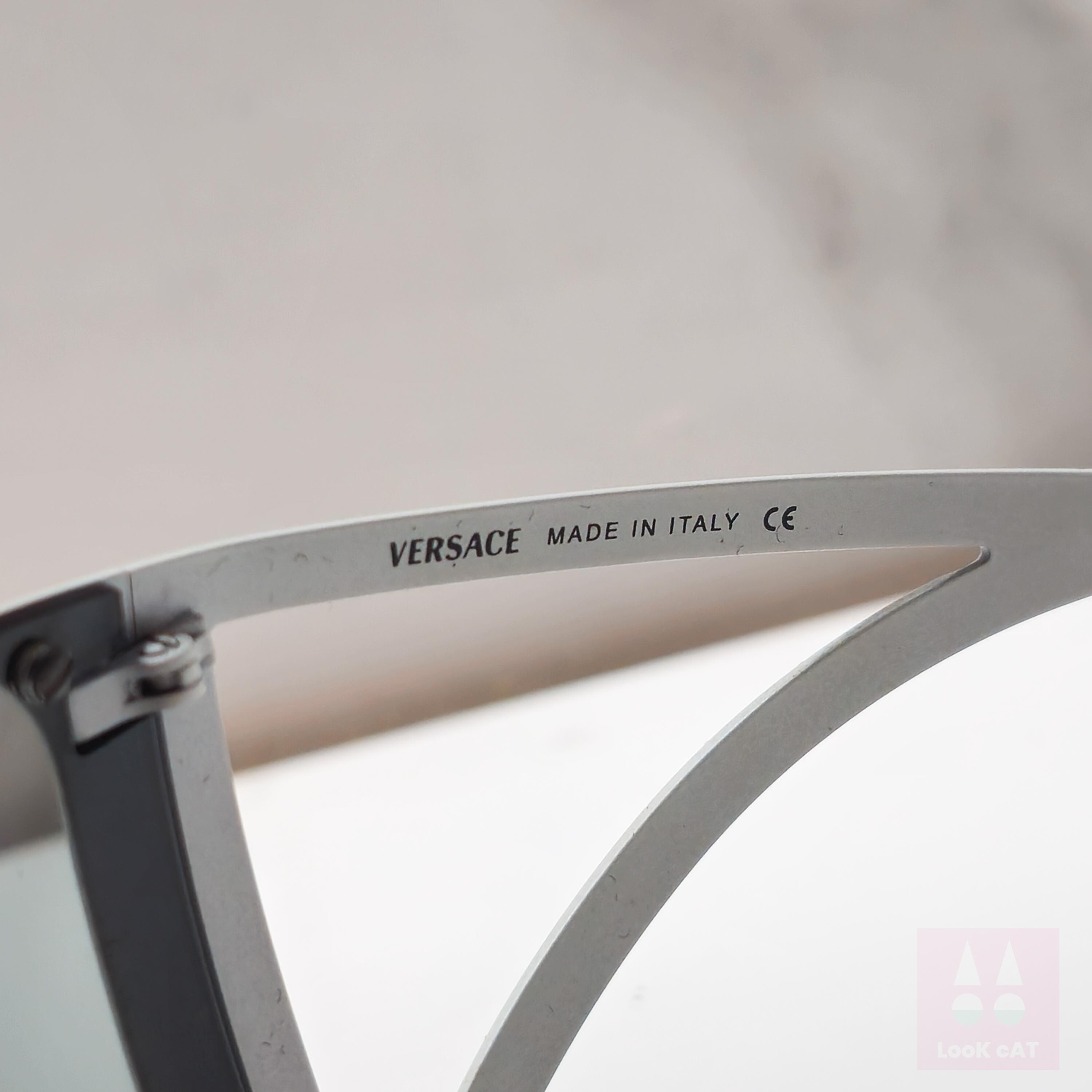 Versace 2022 Vintage Sunglasses Y2K Wrap Shield Wraparound