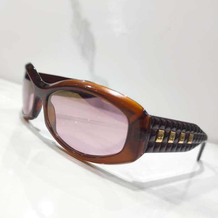 New Vintage Chanel 5043B Tortoise Rectangular Frame Sunglasses