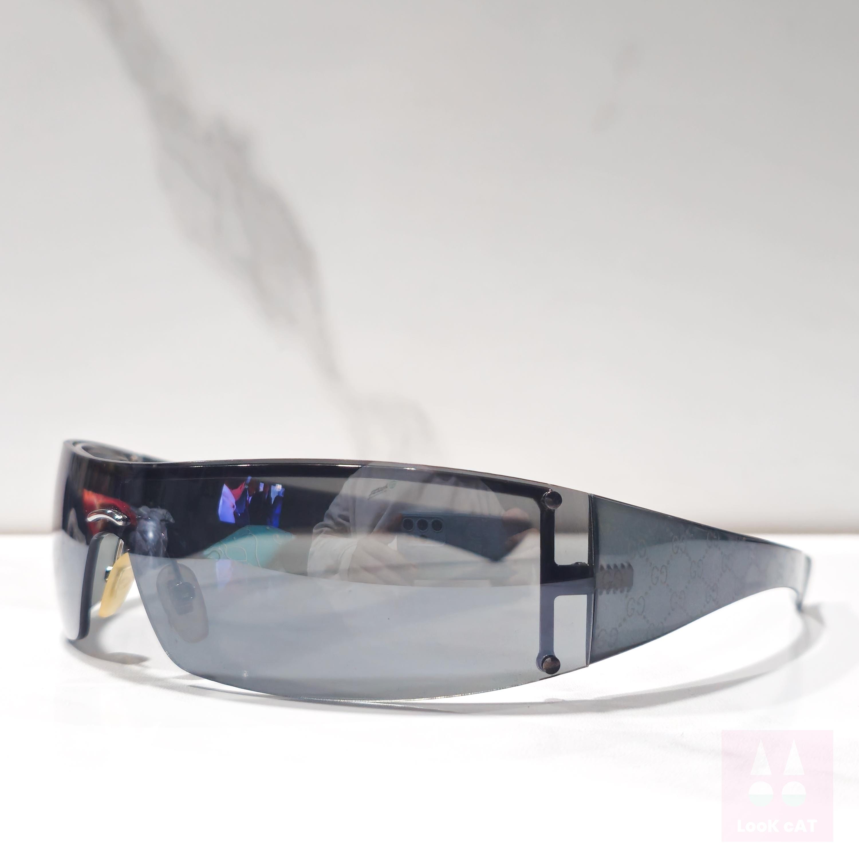 小物 00 y2k GUCCI sunglasses archive rimless Unisex Vintage y2k Gucci Brown Tinted Square Rimless