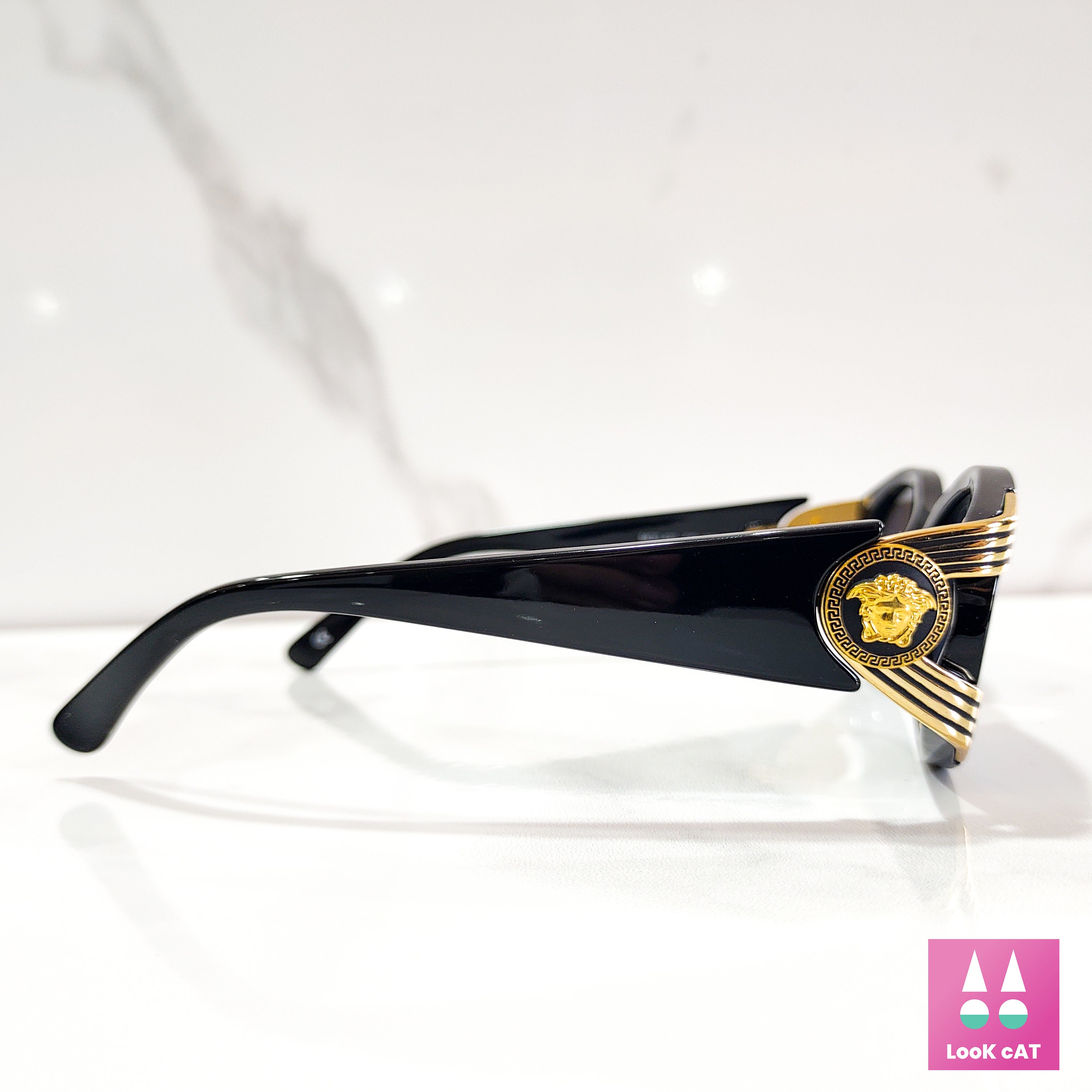 Versace 90sサングラス ヴィンテージ ケース付き Versace 423 Vintage Sunglasses Gold Frame Occhiali Gafas 90s