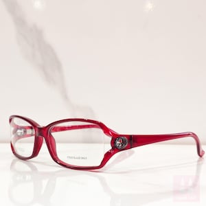 Gucci 3048 vintage eyeframe eyeglasses Red Bayonetta occhiali lunette brille 90s y2k office siren
