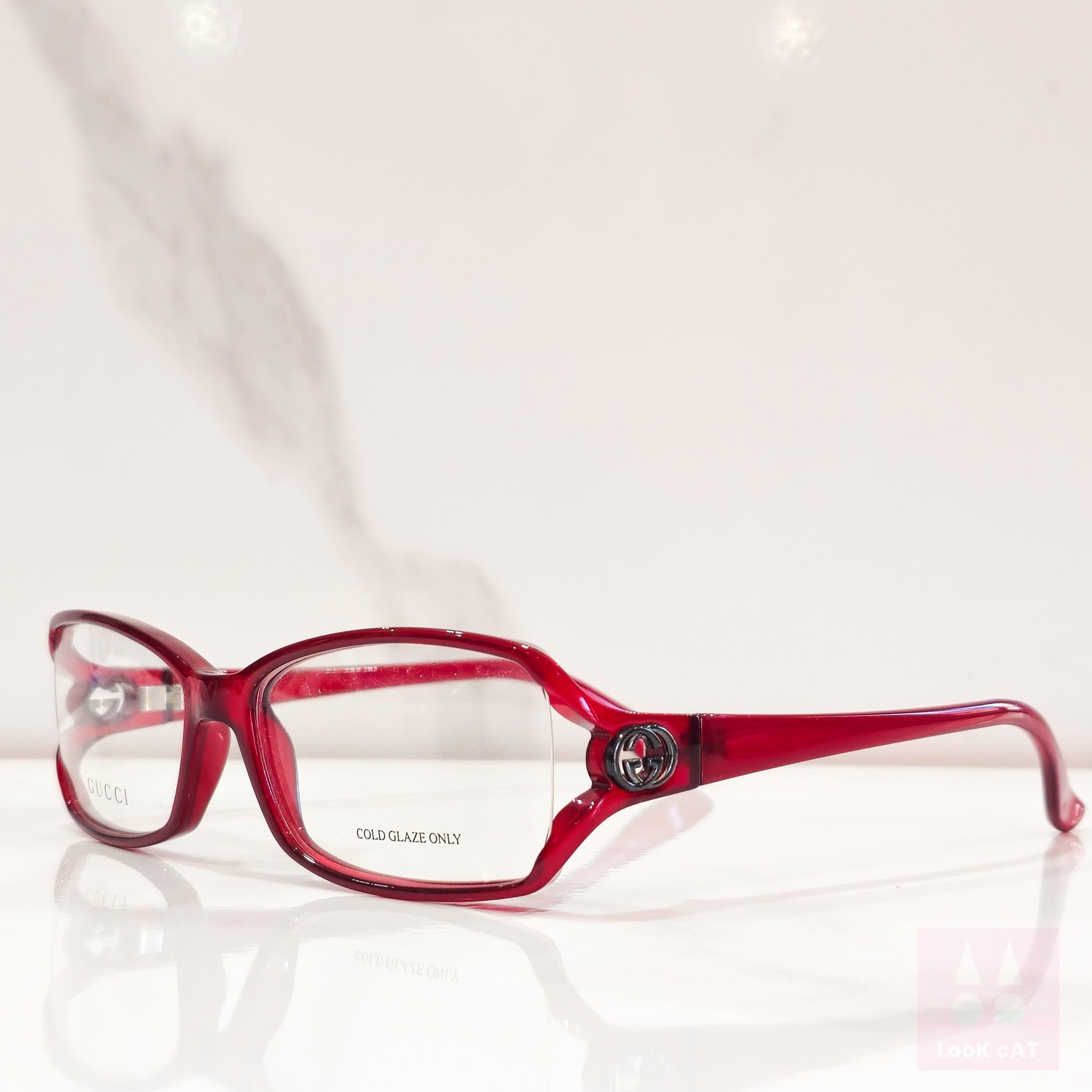 Gucci 3048 Vintage Eyeframe Eyeglasses Red Bayonetta Occhiali