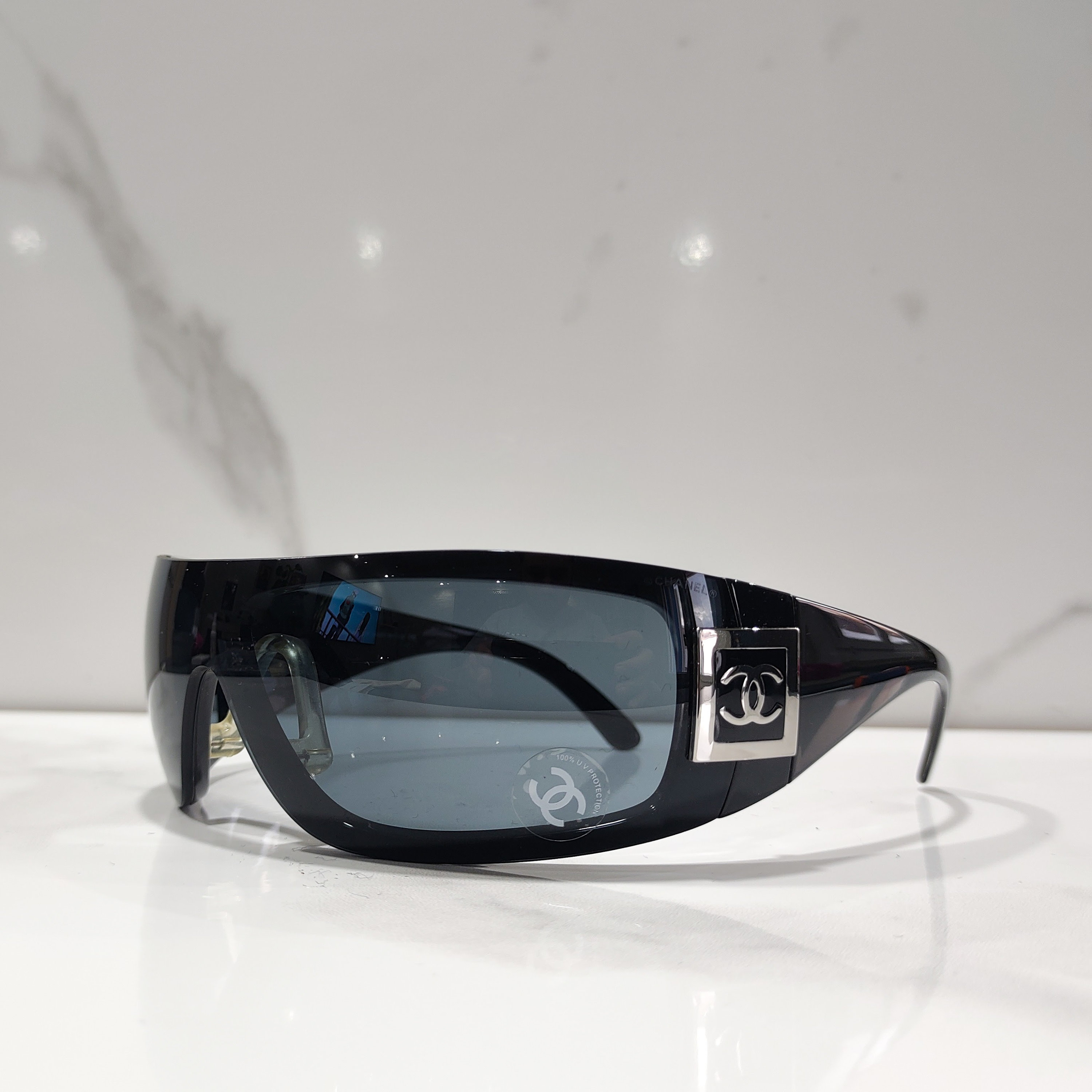 Chanel Modello 5085 Sunglasses NOS Wrap Shield Lunette Brille 