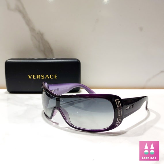 Versace 4098 Vintage Sunglasses Wrap Shield Occhiali Gafas