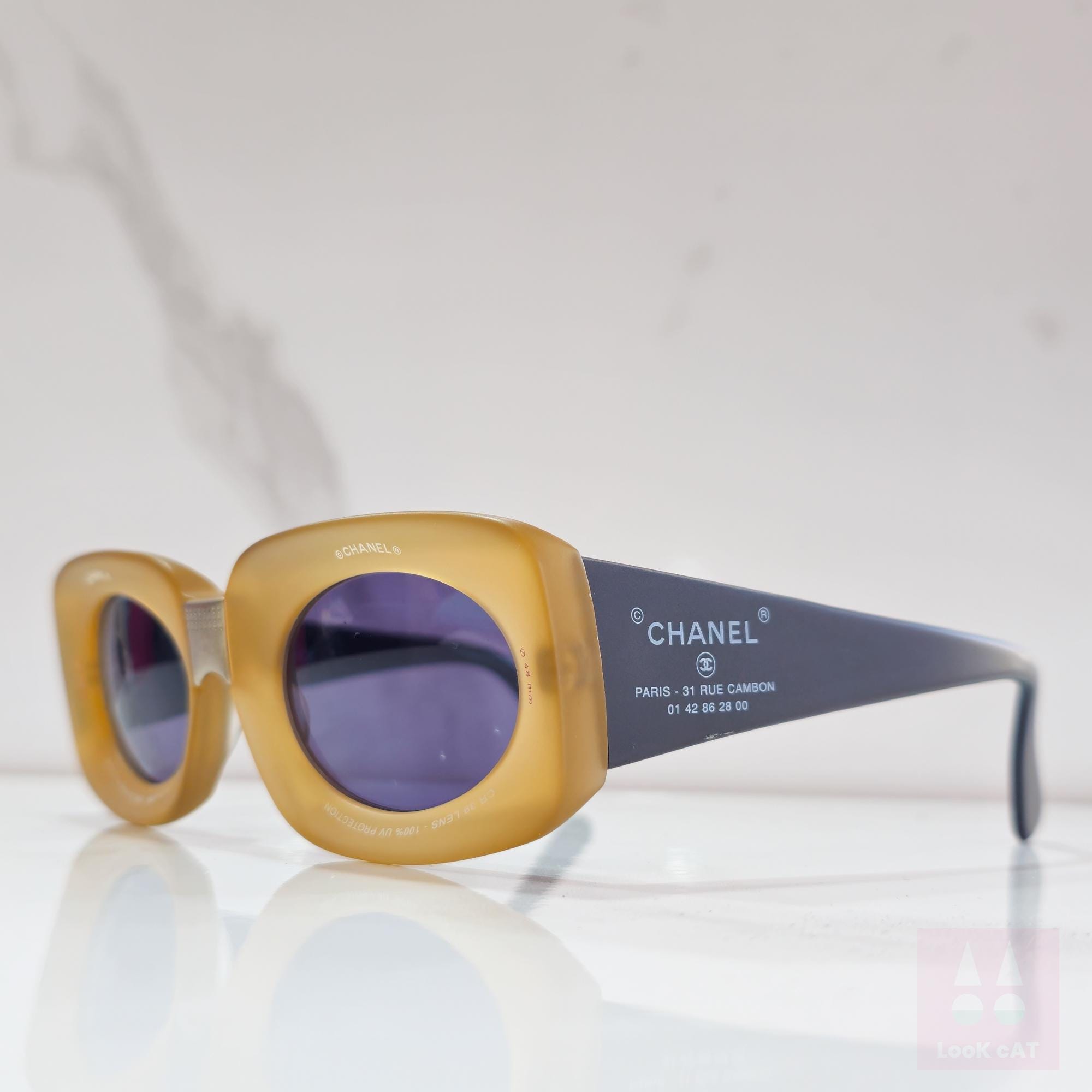 Y2k Vintage Chanel Sunglasses - Etsy