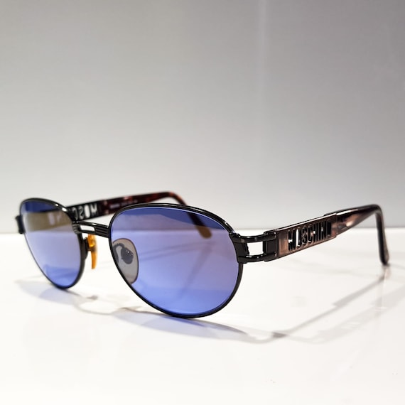 Moschino Sunglasses Frame Italy Lunette Brille Round Lens 90s Etsy