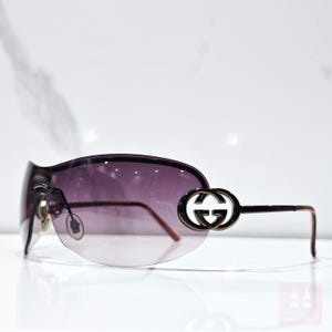 Gucci GG 2773 vintage sunglasses Y2K 2000 Tom Ford ERA occhiali lunette brille y2k rimless wrap shield NOS new old stock