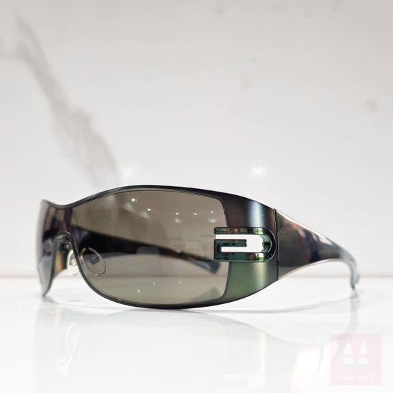 Gucci GG 1804 Vintage Sunglasses Wrap Shield Occhiali Lunette