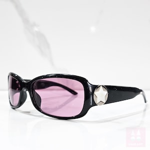 Dior STARSHINE 2  vintage sunglasses Bayonetta style eyewear Pink occhiali gafas Y2k office siren