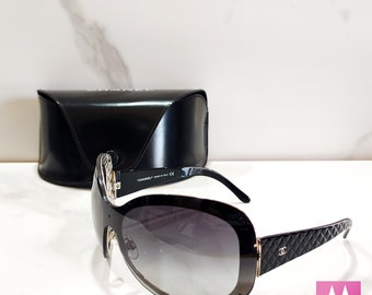 Chanel Modello 4157 Gold Wrap Shield Sunglasses Lunette Brille -   Australia