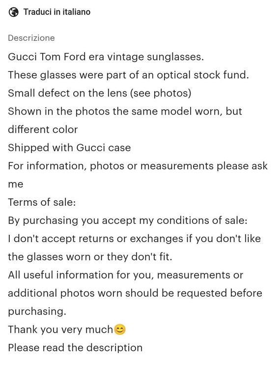 Gucci GG 2665 sunglasses Tom Ford era vintage wra… - image 7