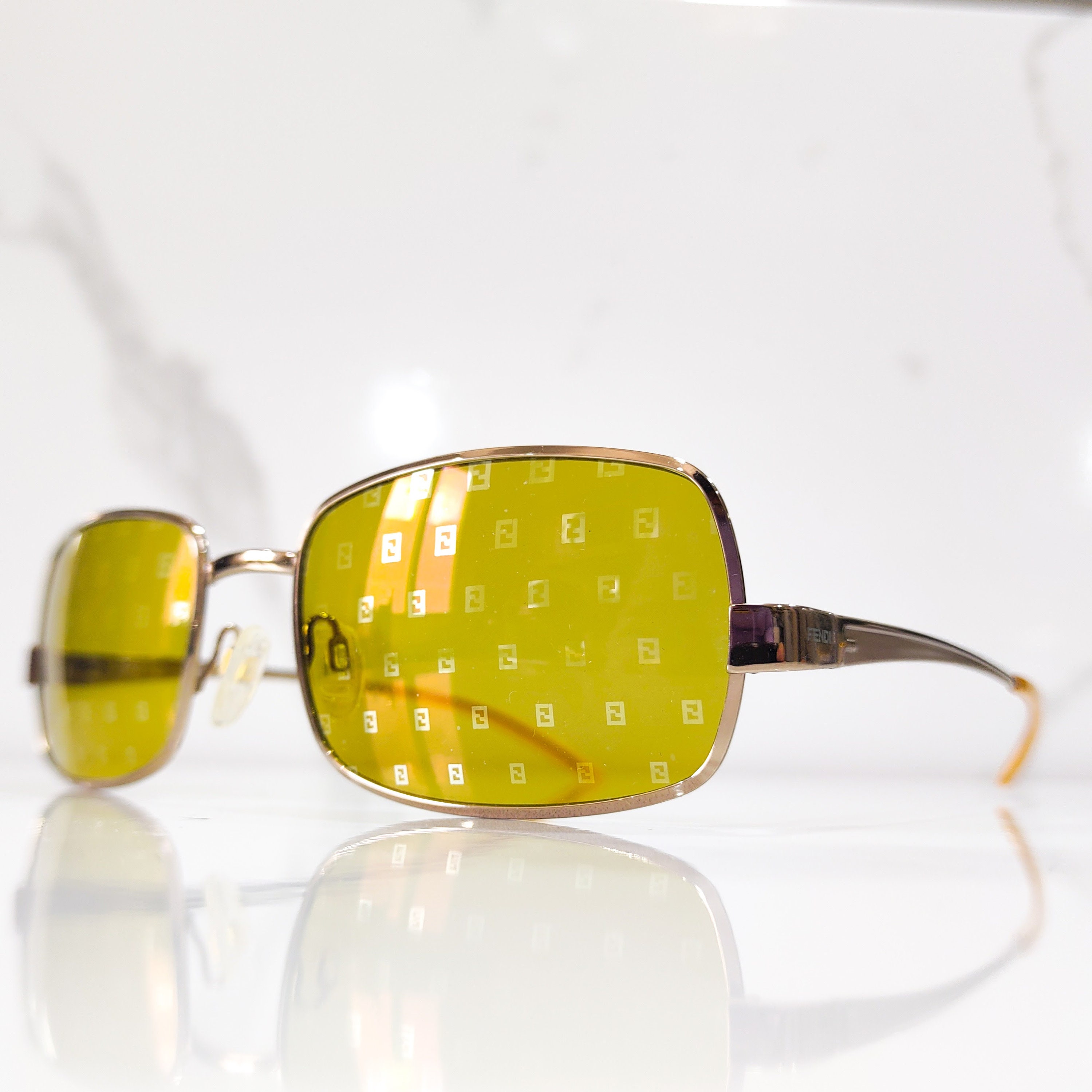 Y2k Sunglasses Fendi - Etsy