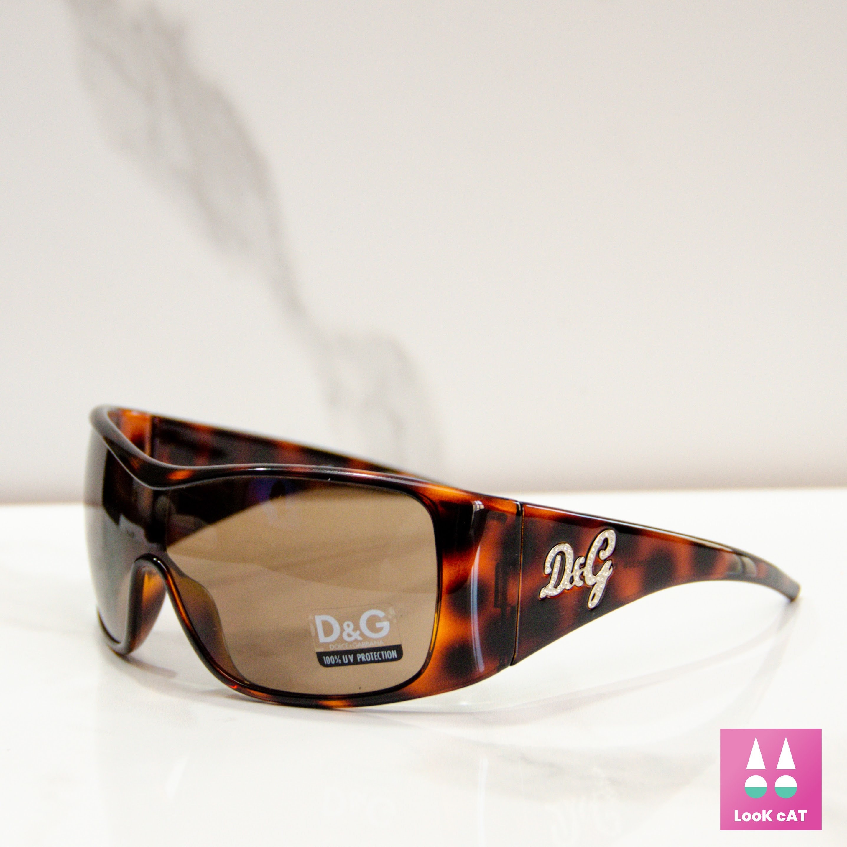 Vintage Dolce & Gabbana Shield Sunglasses, Y2K 8033 B NOS - Etsy
