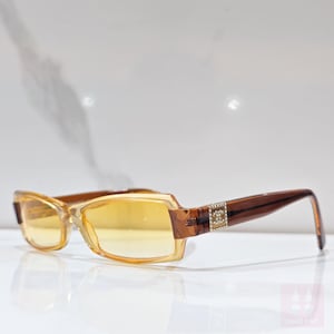 Chanel modello 3064 Y2K sunglasses lunette brille shades Yellow lens office siren