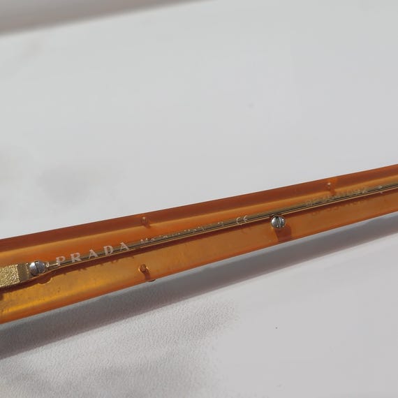 Vintage Prada Rectangular Sunglasses -Black Frame… - image 9