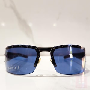Gucci GG 1823  vintage sunglasses Y2K 2000 Tom Ford ERA occhiali lunette brille y2k rimless wrap shield NOS new old stock