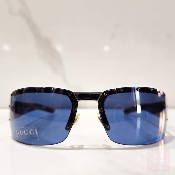 小物 GUCCI Shield Sunglasses One Lens Y2K Vintage Gucci Shield Sunglasses, Y2K Tom Ford Era, NOS - Etsy