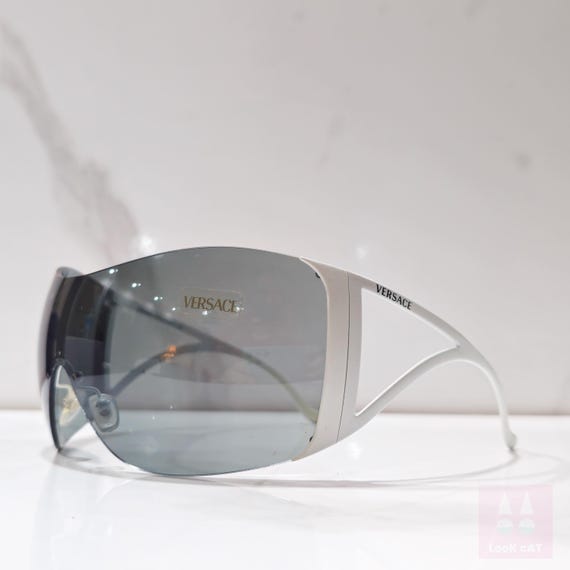 Versace 2022 Vintage Sunglasses Y2K Wrap Shield Wraparound