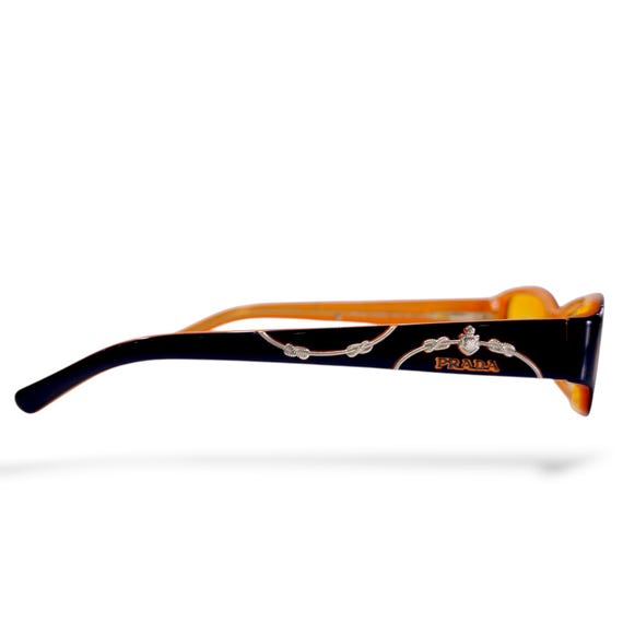 Vintage Prada Rectangular Sunglasses -Black Frame… - image 7