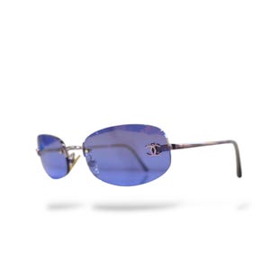 Chanel Vintage Rimless Sunglasses – Y2K 2000s -CC Logo  ( 2014 Model)