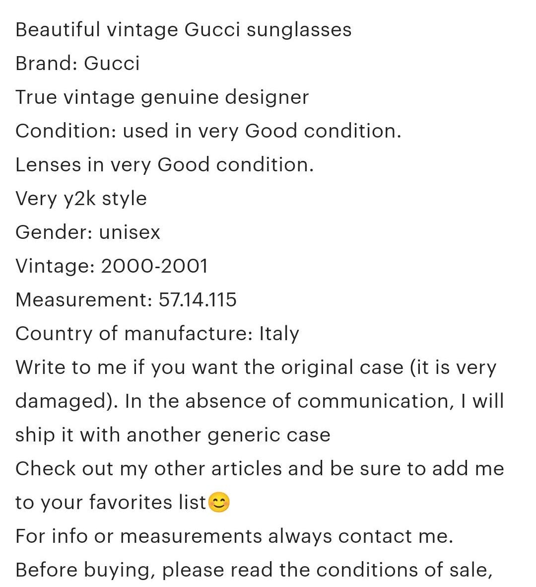 Gucci 2970 Bamboo Sunglasses Vintage -made in Italy- White  display picture 1