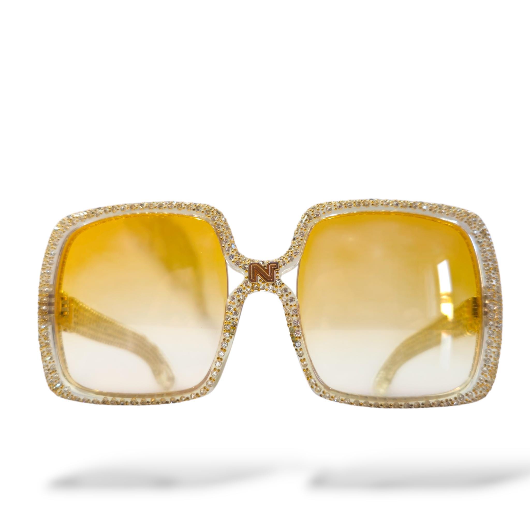 Gucci Rhinestone Sunglasses - Etsy