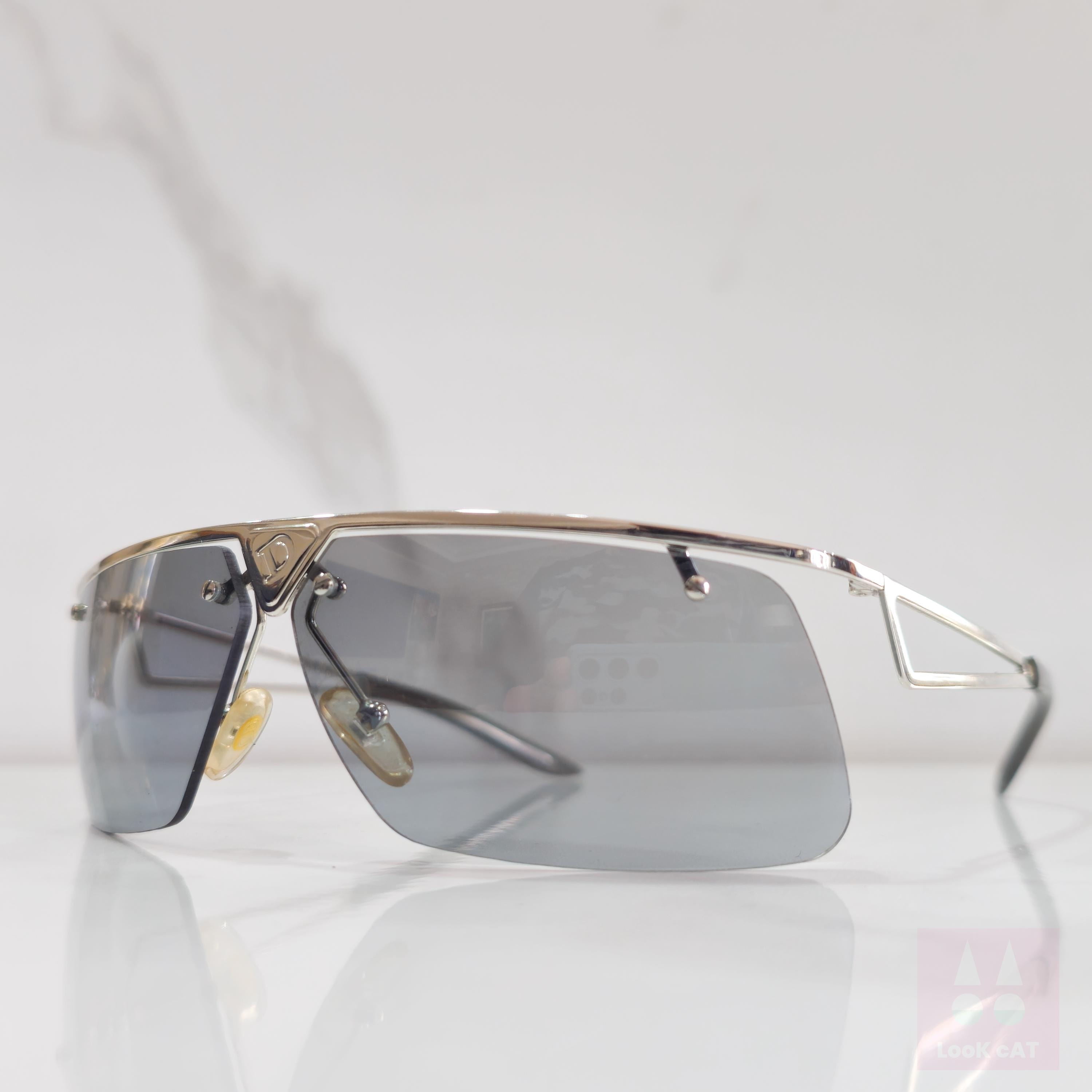 Dior Vintage Sunglasses Clubbing , Y2K Shield Style Mask Wrap