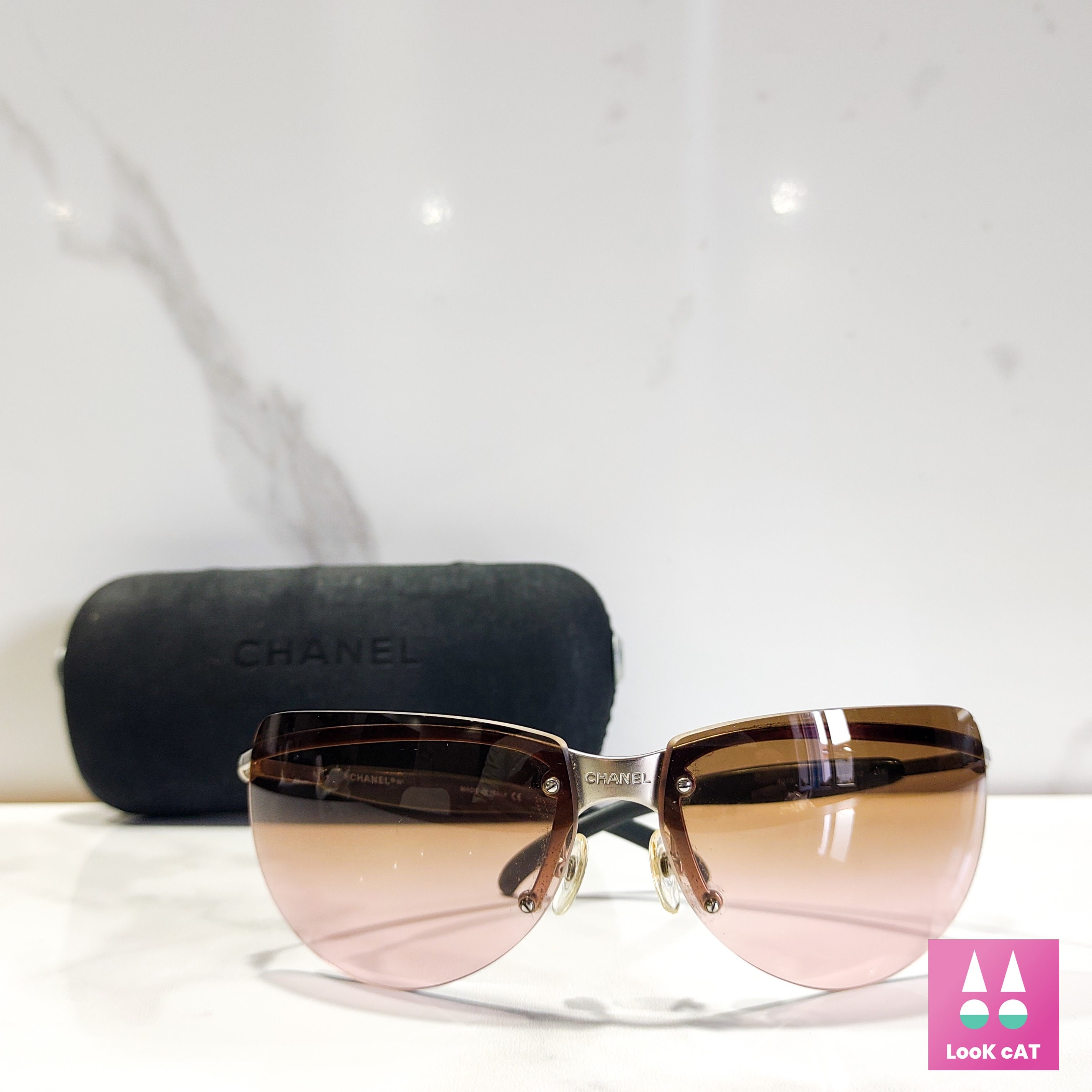 Chanel Eyeglasses Clear Brown 3064-B Limited Edition Swarovski