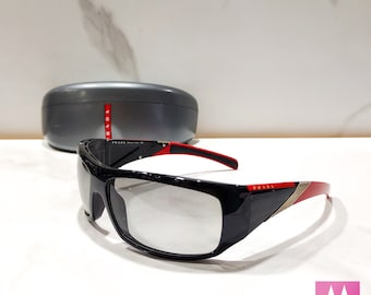 Prada vintage sunglasses SPS 06H lunette brille y2k shades wraparound wrap shield