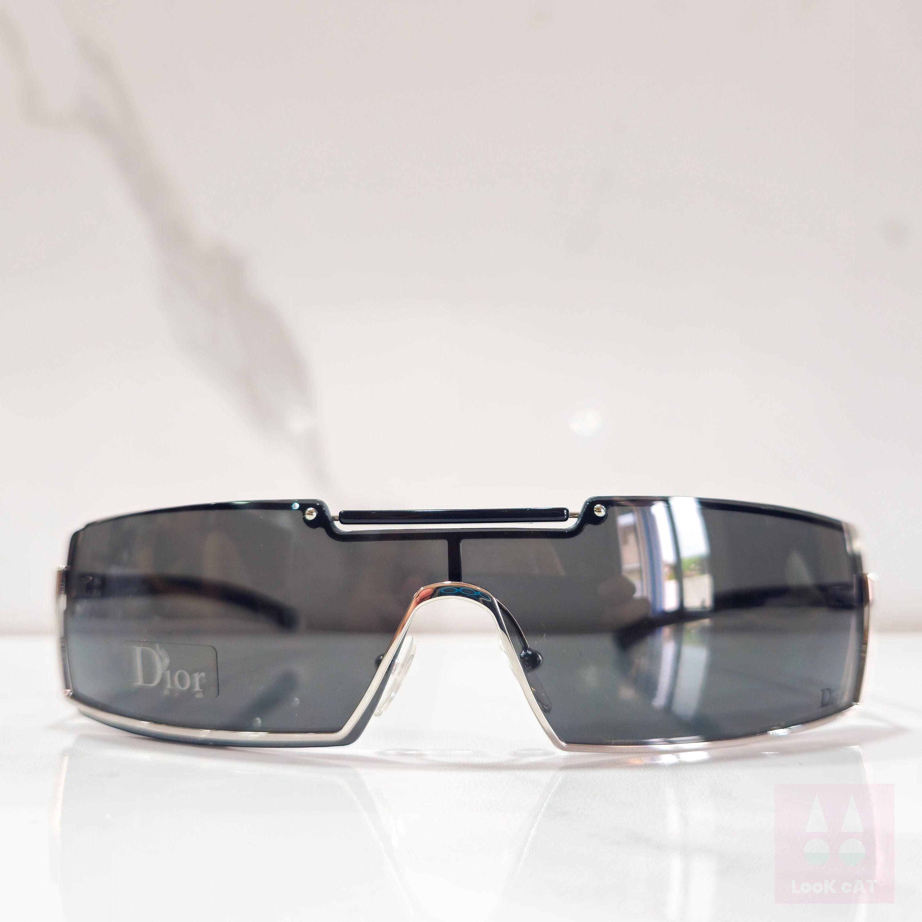 Christian Dior Viktim 2 Black Vintage Sunglasses Occhiali Gafas