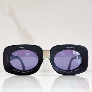 Chanel mod rare vintage sunglasses Y2K lunette brille y2k 90s shades RUNWAY 90s luxury 1990s retro Camera for collectors