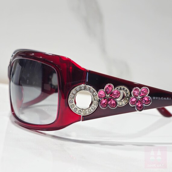 Bvlgari 857 Swarovski Sunglasses Vintage Bulgari Wrap Shield  display picture 1