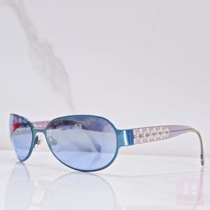 Chanel mod 4102 vintage sunglasses lunette brille y2k 2000s 90s shades dark Blue color
