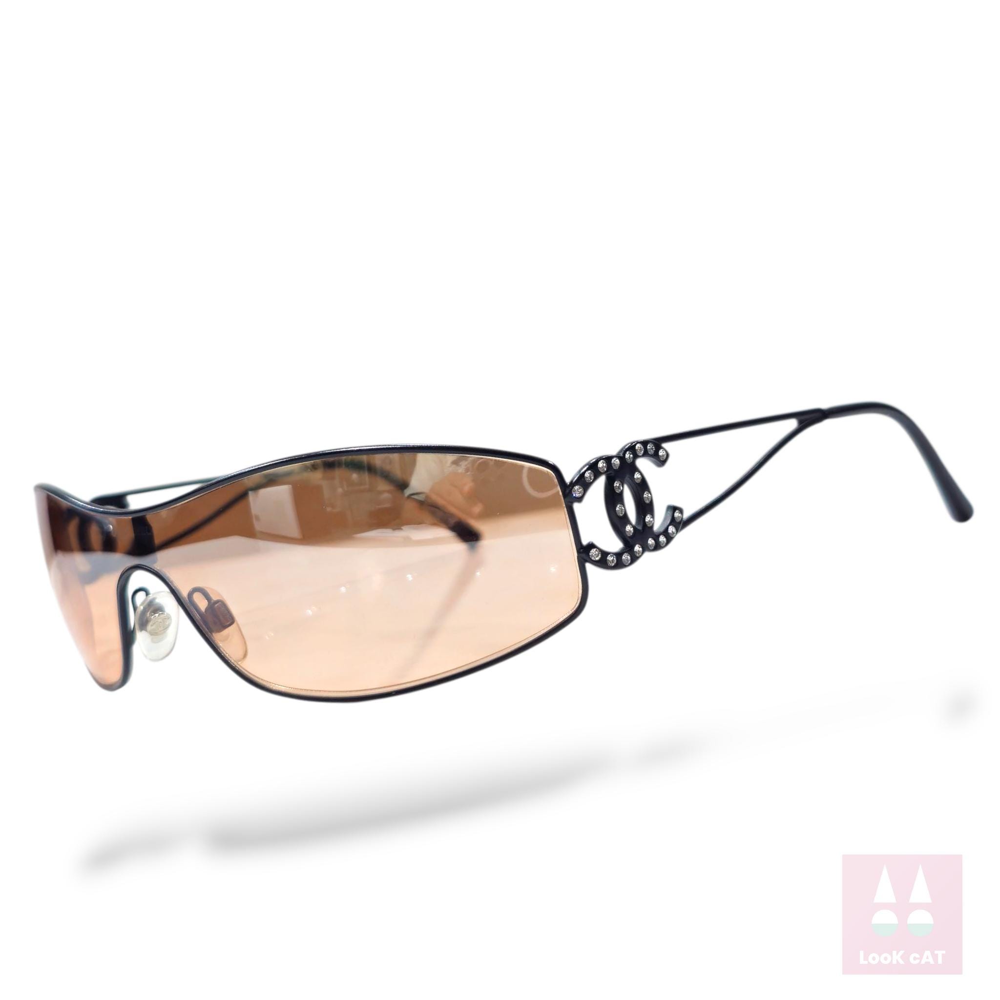 Chanel rimless sunglasses rhinestone - Etsy 日本